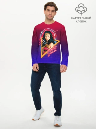 Мужской лонгслив базовый / Wonder Woman