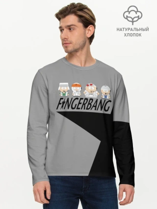 Мужской лонгслив базовый / FINGERBANG