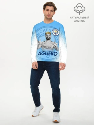 Мужской лонгслив базовый / СЕРХИО АГУЭРО / SERGIO AGUERO