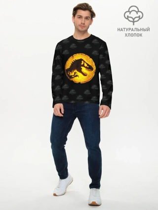 Мужской лонгслив базовый / Jurassic World | Мир Юрского периода