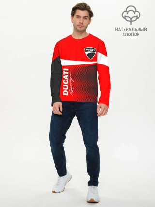 Мужской лонгслив базовый / DUCATI / ДУКАТИ / MOTOSPORT