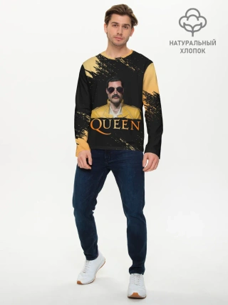 Мужской лонгслив базовый / Фредди Меркьюри | Freddie Mercury