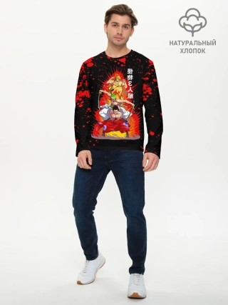 Мужской лонгслив базовый / Санджи, Зоро и Луффи One Piece