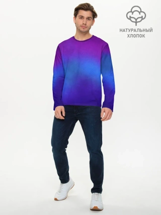 Мужской лонгслив базовый / Leather gradient
