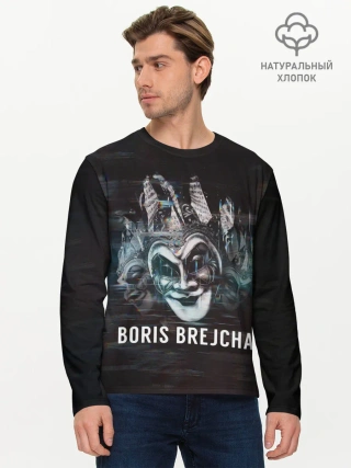 Мужской лонгслив базовый / Boris Brejcha Mask