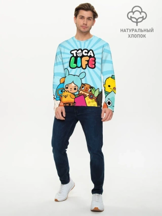 Мужской лонгслив базовый / Toca boca life
