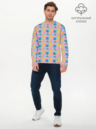 Мужской лонгслив базовый / Новогодние Ёлочные Шары