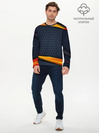 Мужской лонгслив базовый / Sport Dark style