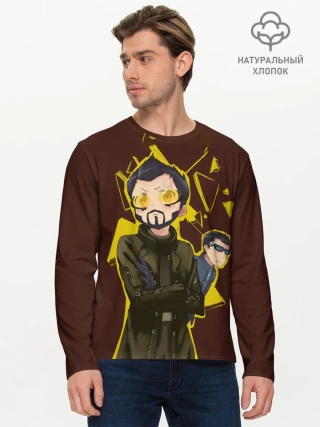 Мужской лонгслив базовый / Anime Adam Jensen