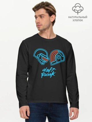 Мужской лонгслив базовый / Daft Punk