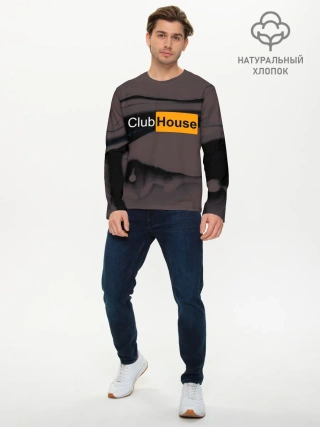 Мужской лонгслив базовый / Clubhouse Pornhub | Клабхаус
