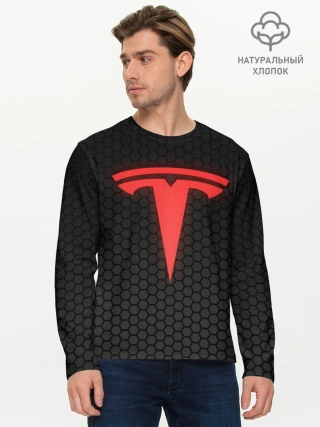 Мужской лонгслив базовый / NEON TESLA | НЕОН ТЕСЛА