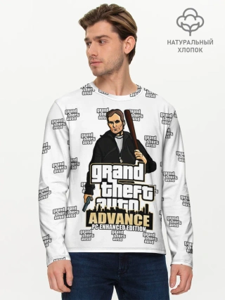 Мужской лонгслив базовый / Grand Theft Auto ADVANCE