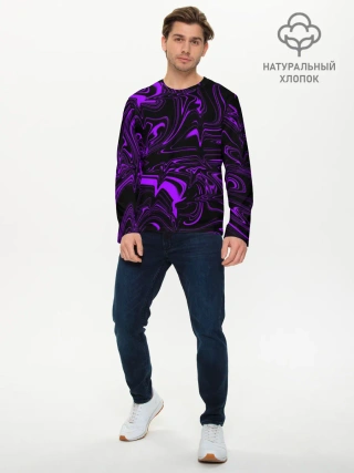 Мужской лонгслив базовый / Жидкий градиент