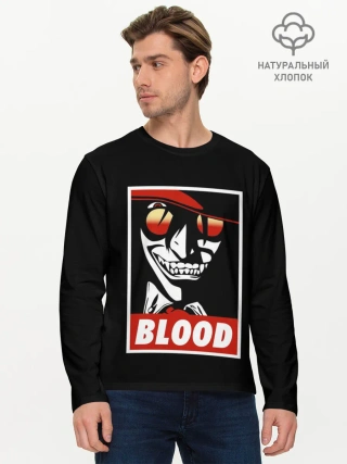 Мужской лонгслив базовый / Алукард Blood