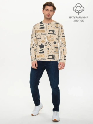 Мужской лонгслив базовый / sewing
