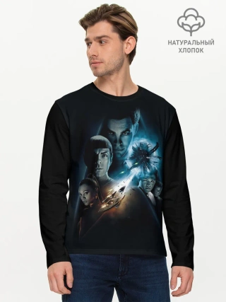 Мужской лонгслив базовый / Star Trek