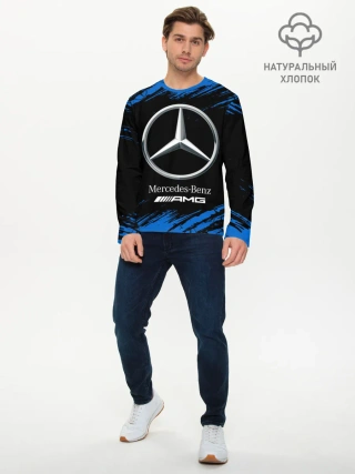 Мужской лонгслив базовый / MERCEDES / МЕРСЕДЕС