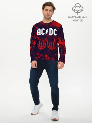 Мужской лонгслив базовый / AC DС