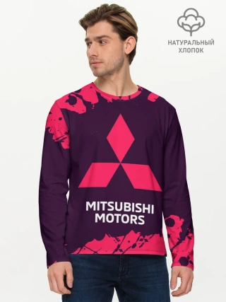 Мужской лонгслив базовый / MITSUBISHI / МИТСУБИСИ