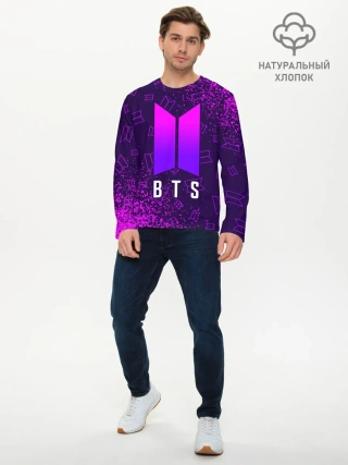 Мужской лонгслив базовый / BTS / БТС