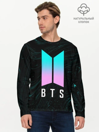 Мужской лонгслив базовый / BTS / БТС