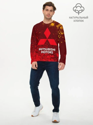 Мужской лонгслив базовый / MITSUBISHI / МИТСУБИСИ