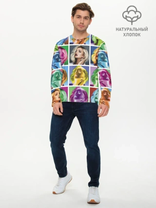 Мужской лонгслив базовый / Buzova pop-art