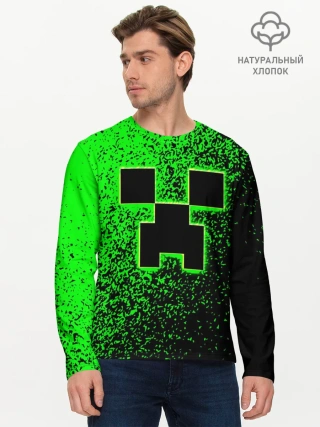 Мужской лонгслив базовый / MINECRAFT