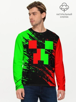 Мужской лонгслив базовый / MINECRAFT