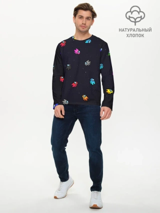 Мужской лонгслив базовый / Among Us