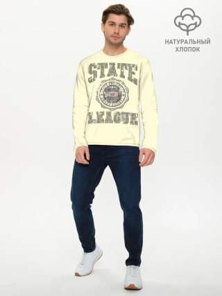 Мужской лонгслив базовый / State League
