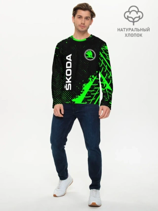 Мужской лонгслив базовый / SKODA / Шкода