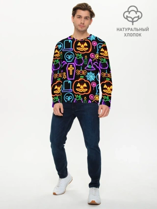 Мужской лонгслив базовый / Halloween