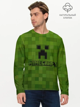 Мужской лонгслив базовый / Minecraft