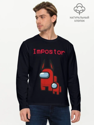 Мужской лонгслив базовый / Among us Impostor
