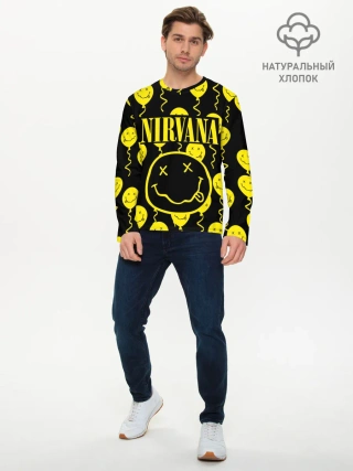 Мужской лонгслив базовый / NIRVANA