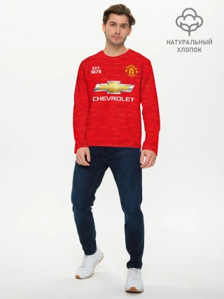 Мужской лонгслив базовый / MANCHESTER UNITED 20/21 - HOME