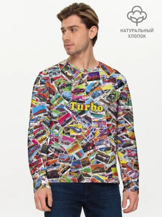 Мужской лонгслив базовый / Коллекция вкладышей Turbo