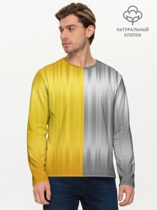 Мужской лонгслив базовый / Gold and Silver