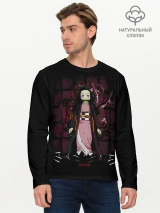 Мужской лонгслив базовый / Nezuko Kamado Kimetsu no Yaiba