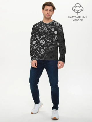 Мужской лонгслив базовый / ART SKULL
