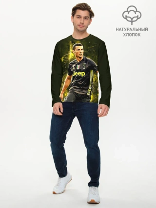 Мужской лонгслив базовый / Cristiano Ronaldo