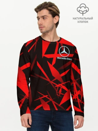 Мужской лонгслив базовый / Mercedes-Benz