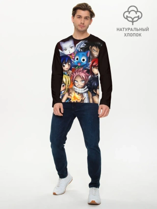 Мужской лонгслив базовый / Fairy Tail manga