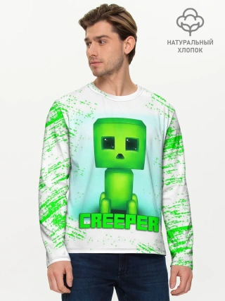 Мужской лонгслив базовый / MINECRAFT CREEPER