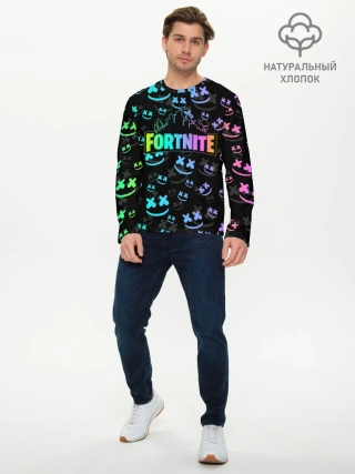 Мужской лонгслив базовый / FORTNITE | MARSHMELLO