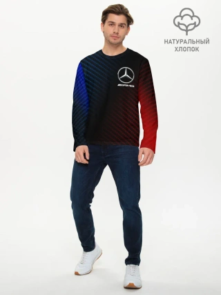 Мужской лонгслив базовый / MERCEDES / МЕРСЕДЕС