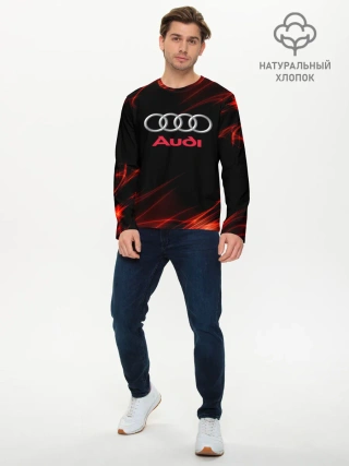 Мужской лонгслив базовый / audi