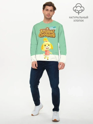 Мужской лонгслив базовый / Animal Crossing